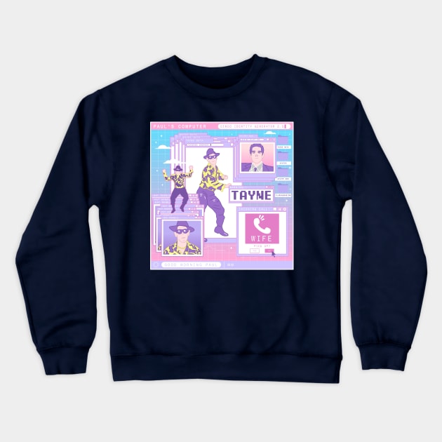 Tayne Beta Crewneck Sweatshirt by CoDDesigns